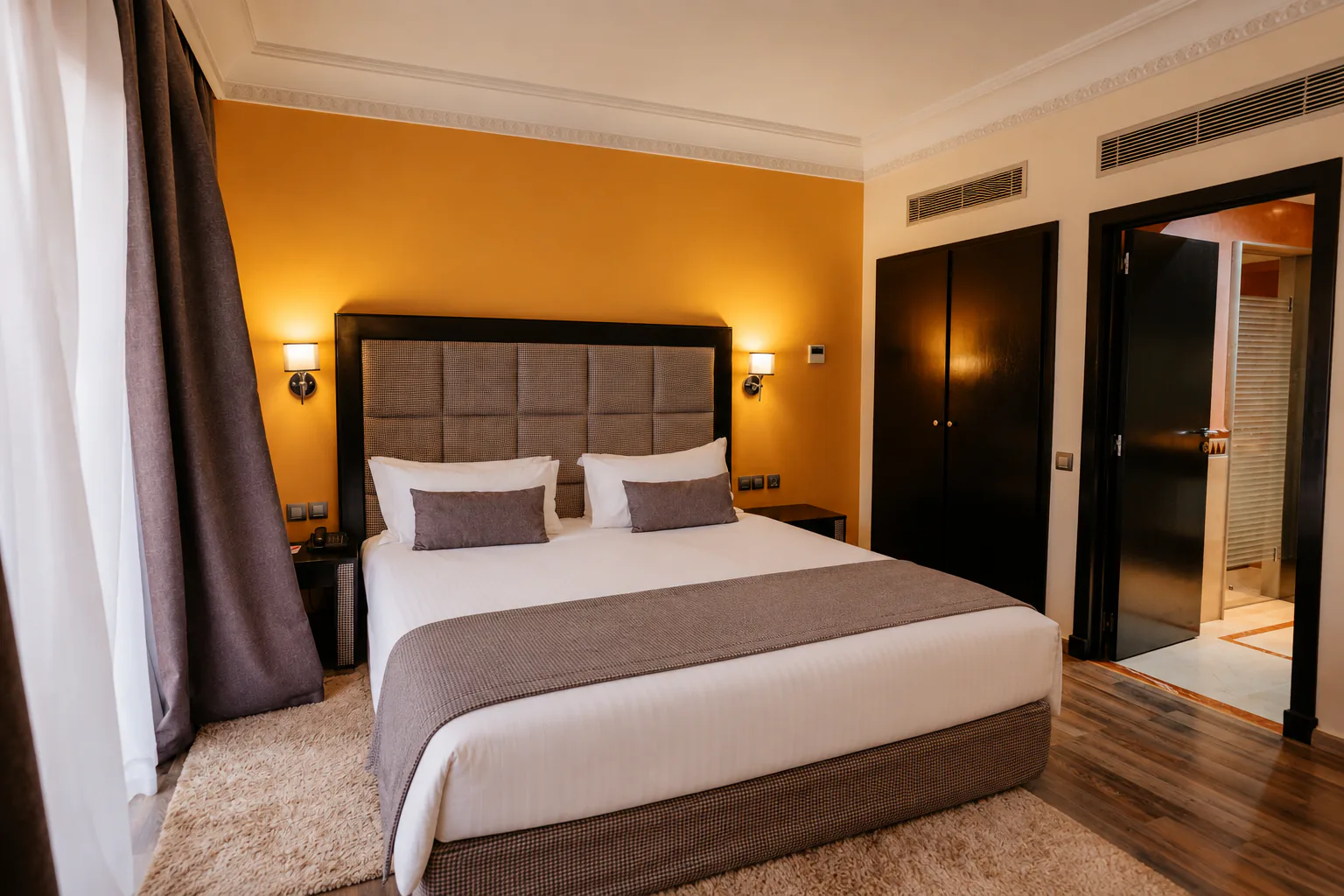 39 m² Junior Suite with separate living room and private balcony at Palm Plaza Marrakech