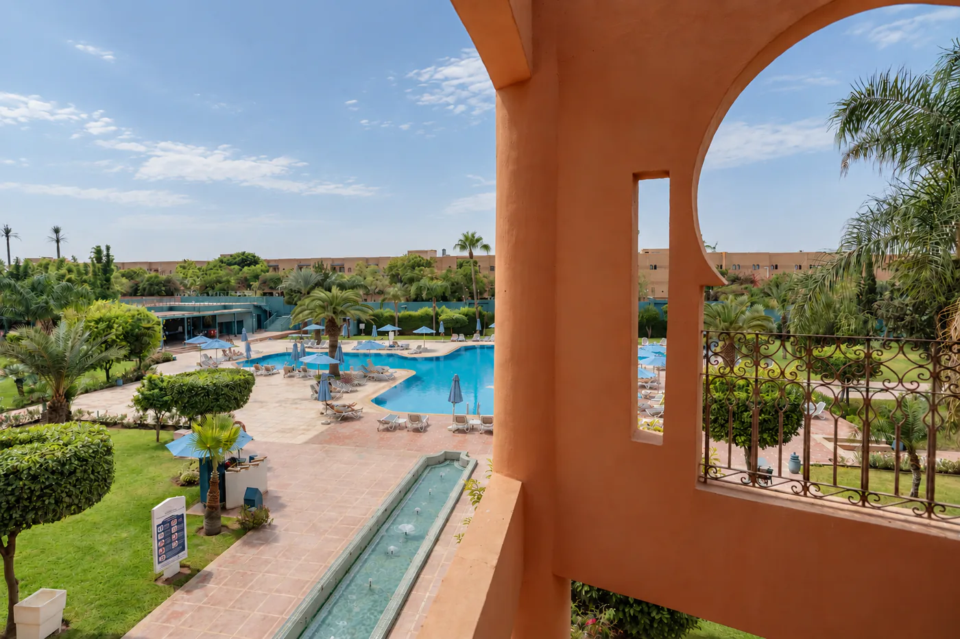 39 m² Junior Suite with separate living room and private balcony at Palm Plaza Marrakech